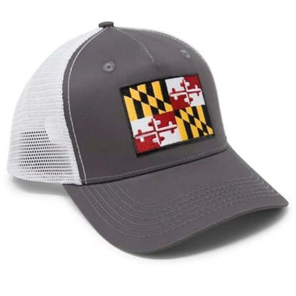 Maryland Snapback Trucker | Grey White