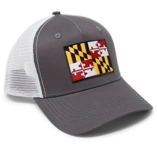 Maryland Snapback Trucker | Grey White