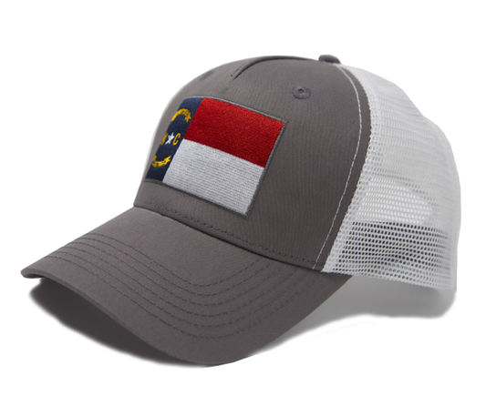 North Carolina Snapback Trucker | Grey White