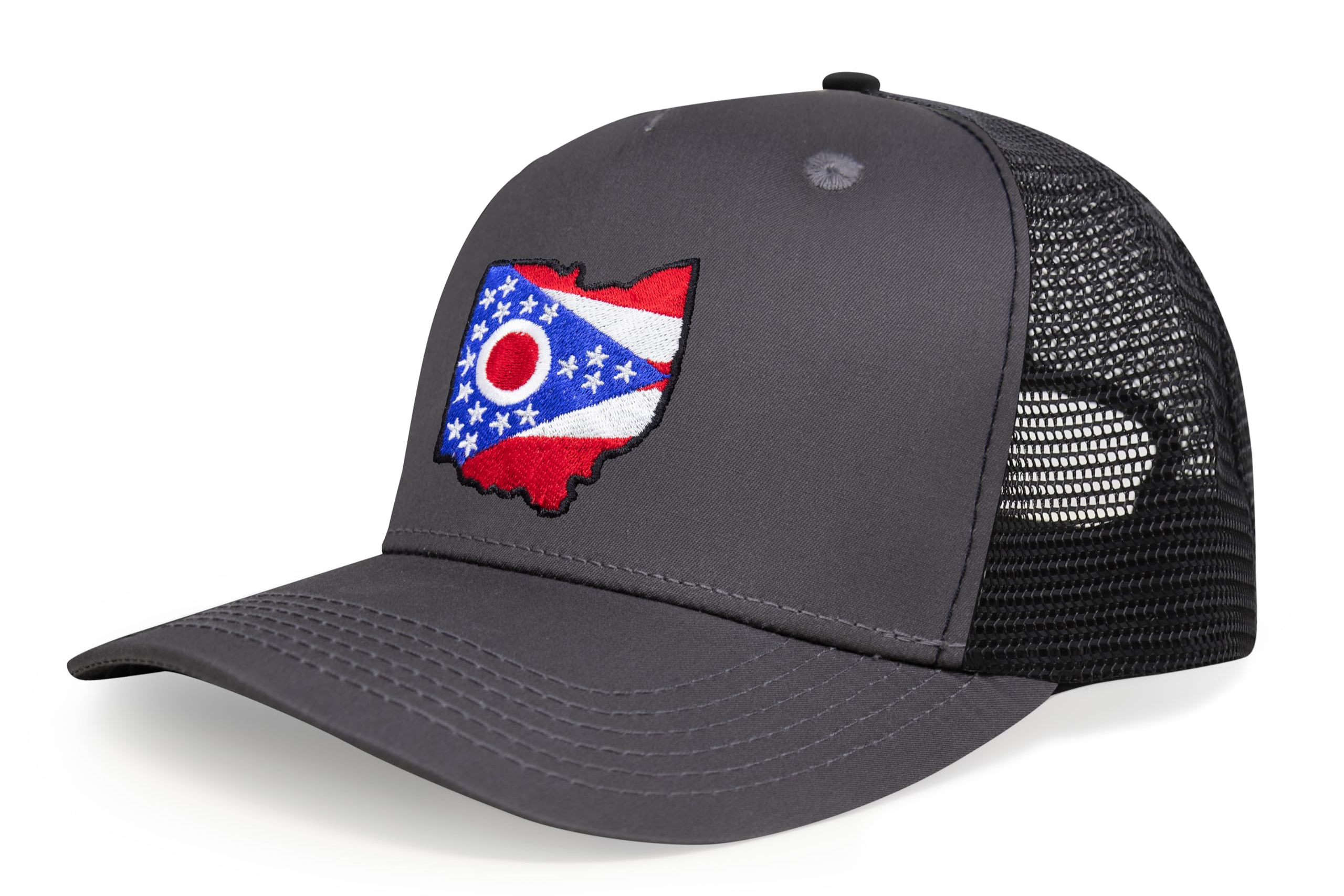 Ohio Stateline Snapback Trucker Hat I Dark Grey