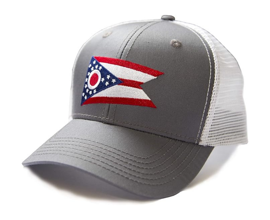 Ohio Snapback Trucker | Grey White