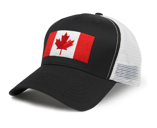 Canada Snapback Trucker | Black White