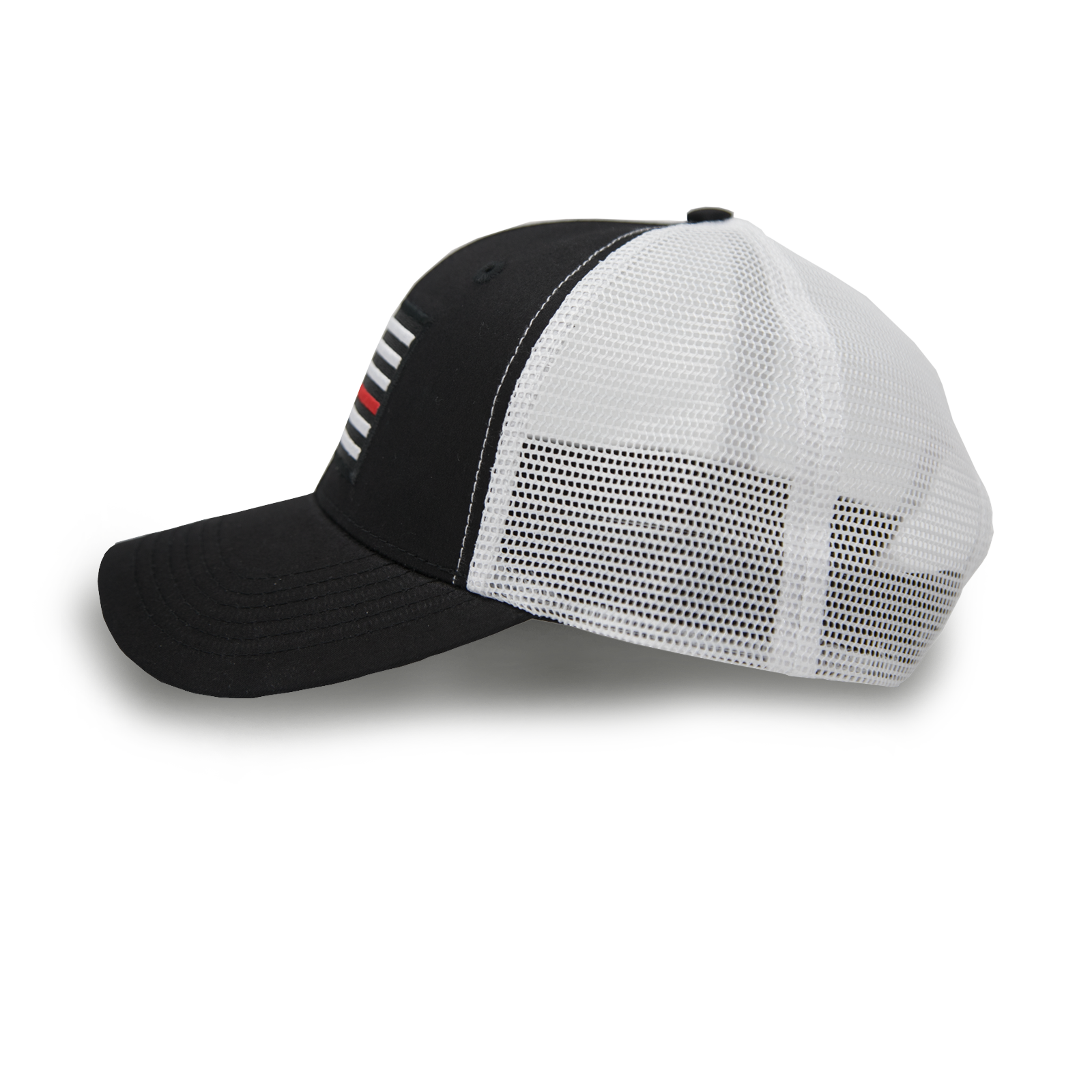 Thin Red Line USA Flag Snapback Hat