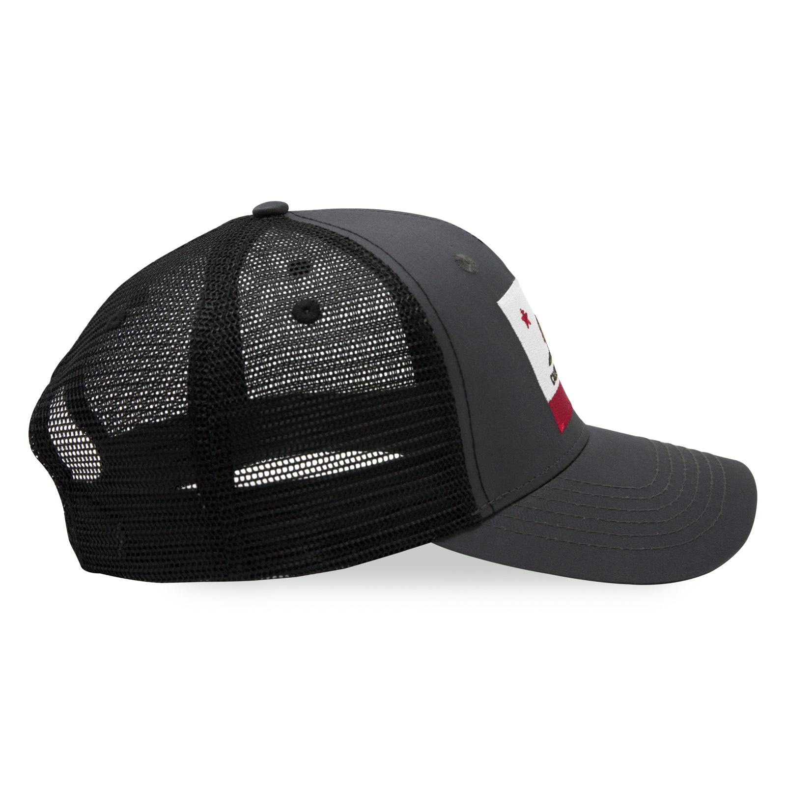 California State Flag Snapback - Black