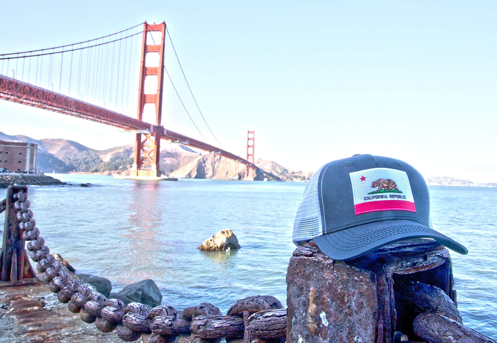 California State Bear Flag Baseball Hat