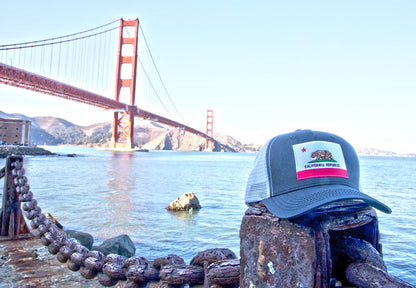 California State Bear Flag Baseball Hat