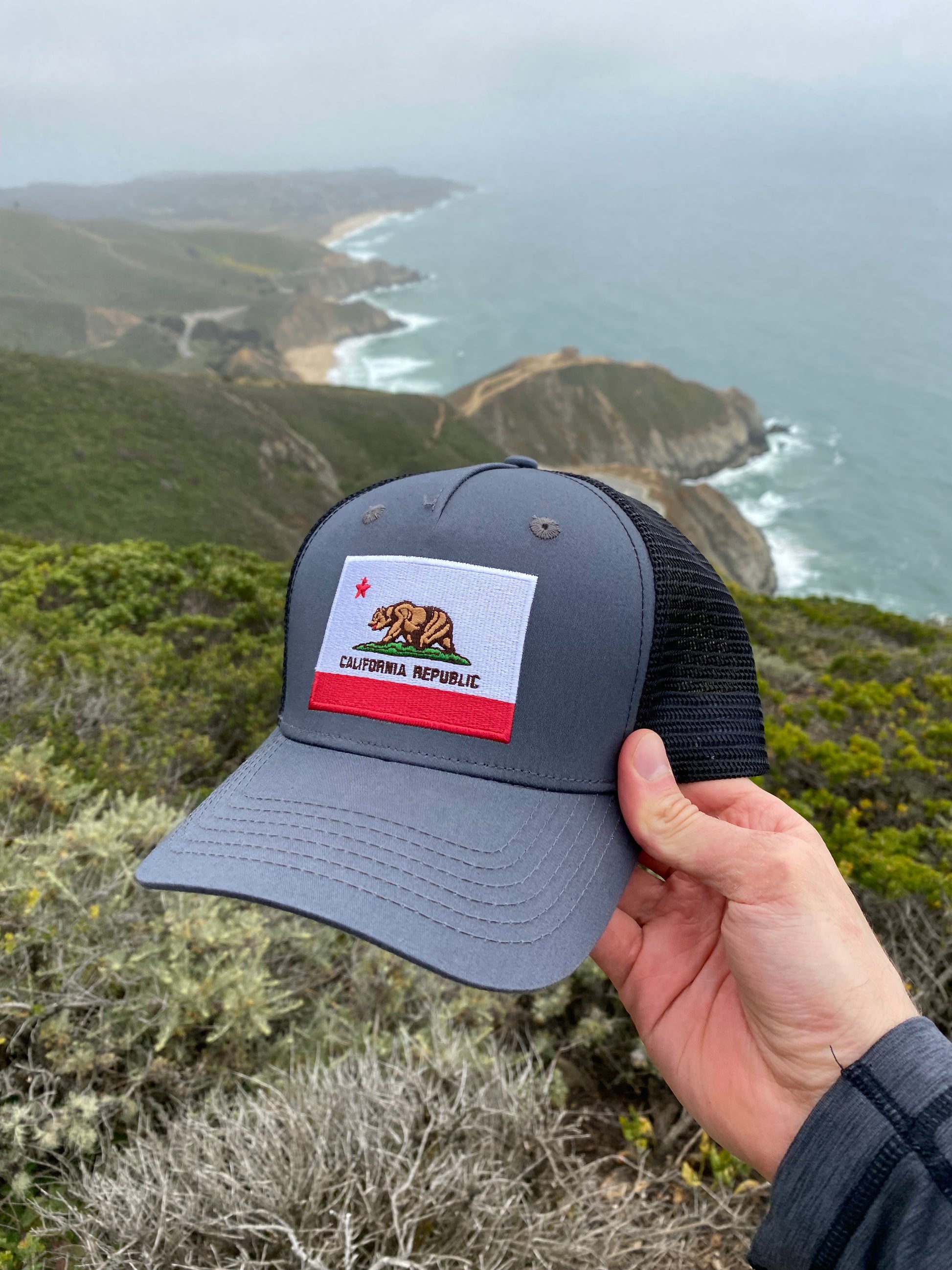 California Flag Baseball Hat - Black
