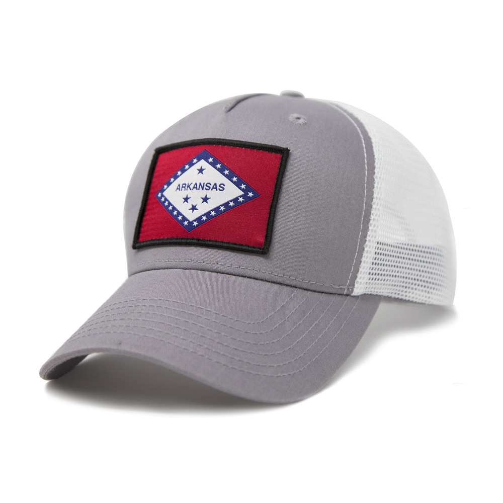 Arkansas State Flag Grey Snapback Hat